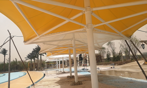 哈爾濱張拉膜的張拉索是組合的嗎？