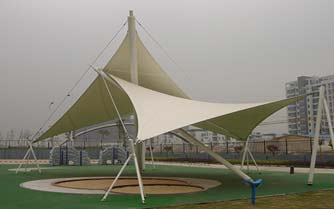 哈爾濱張拉膜的膜布怎么拉？